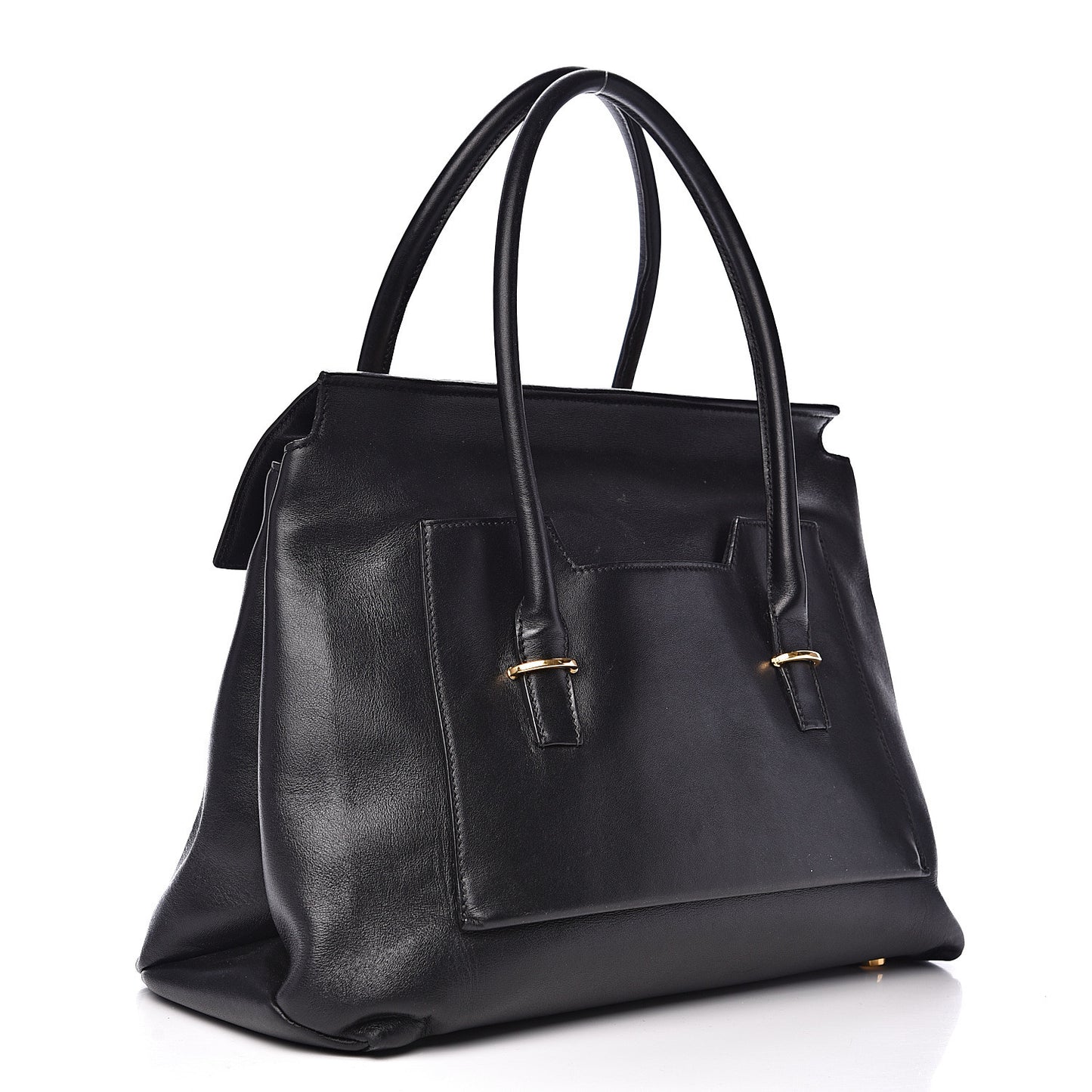 Smooth Calfskin Medium Icon Bag Black