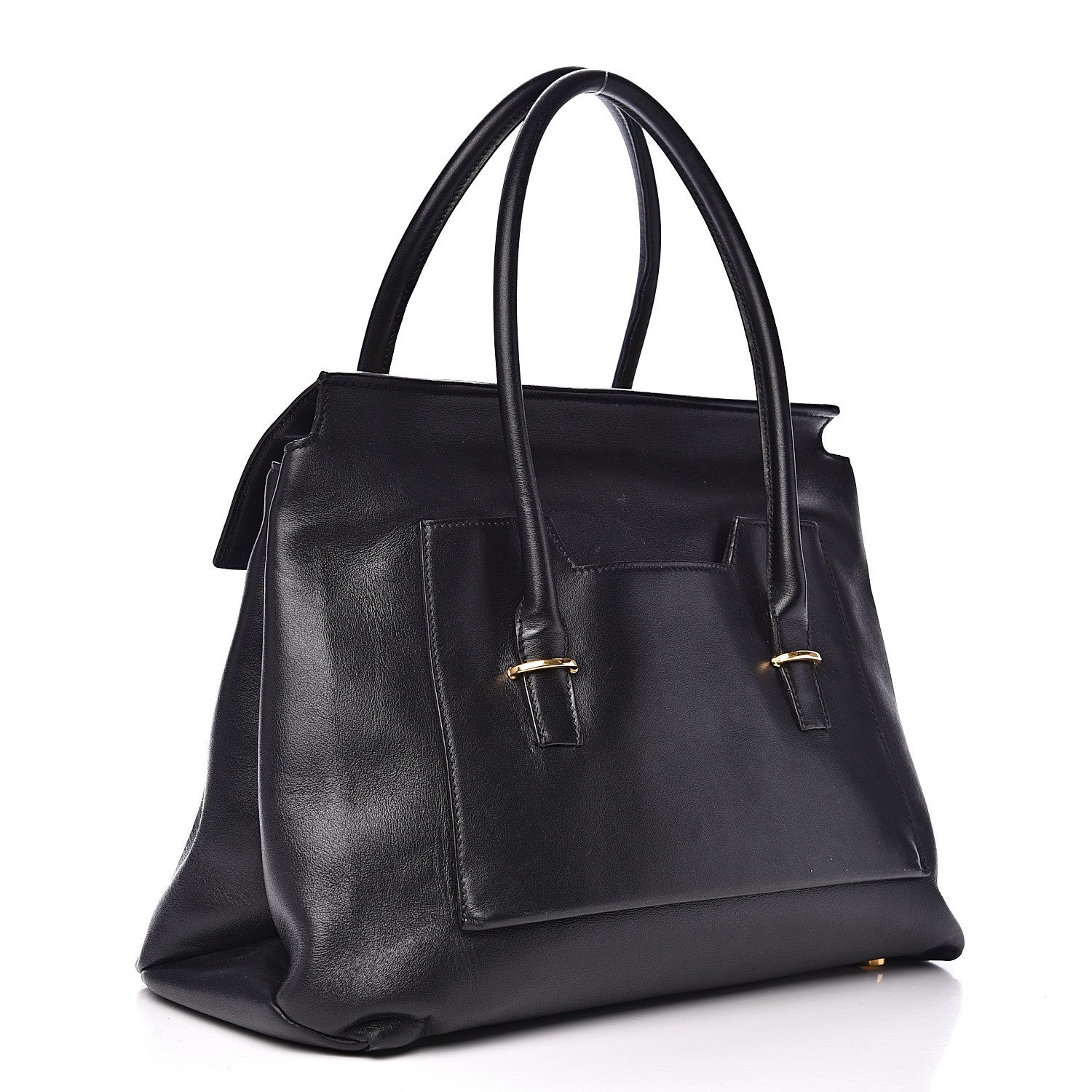 Tom Ford Smooth Calfskin Medium Icon Bag Black 2 of 16