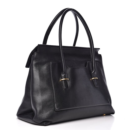 Tom Ford Smooth Calfskin Medium Icon Bag Black 2 of 16