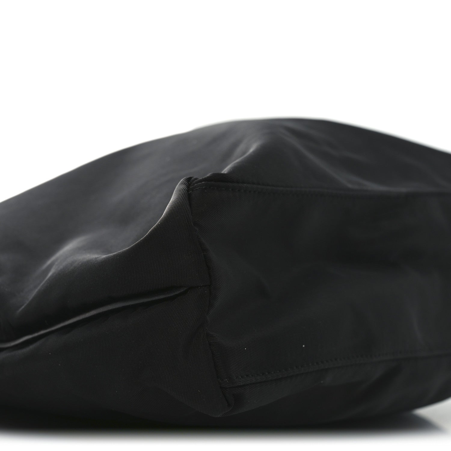 Prada Tessuto Nylon Calfskin Shopping Tote Black 8 of 9