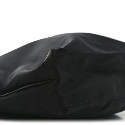 Prada Tessuto Nylon Calfskin Shopping Tote Black 8 of 9