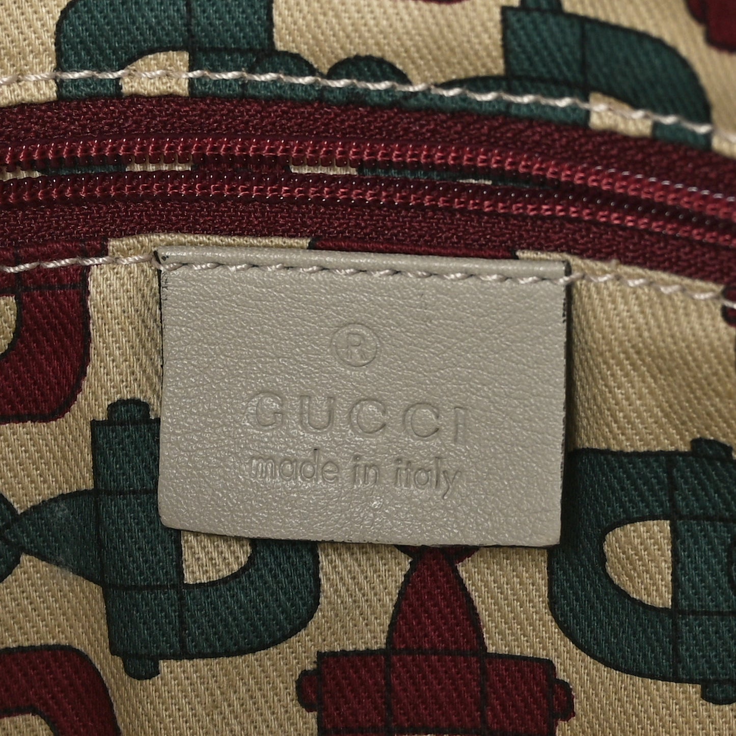 Guccissima Small D Ring Messenger Off White