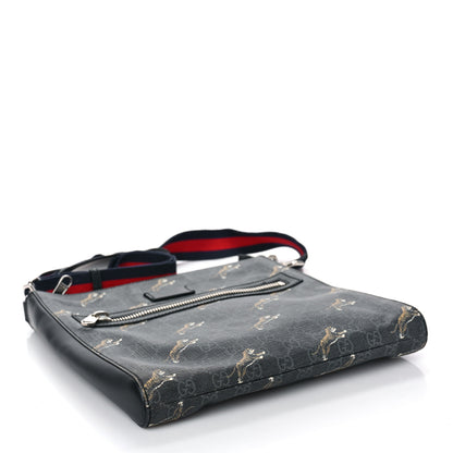 Gucci GG Supreme Monogram Tigers Web Messenger Bag Black Multicolor 4 of 9