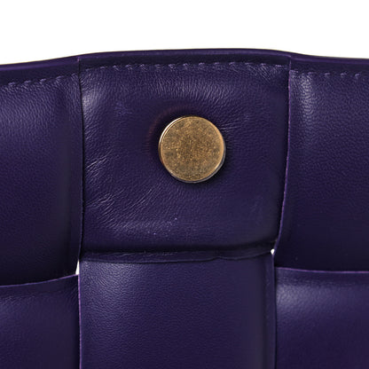 Bottega Veneta Textured Deerskin Maxi Intrecciato Padded Cassette Crossbody Bag Raisin 13 of 14