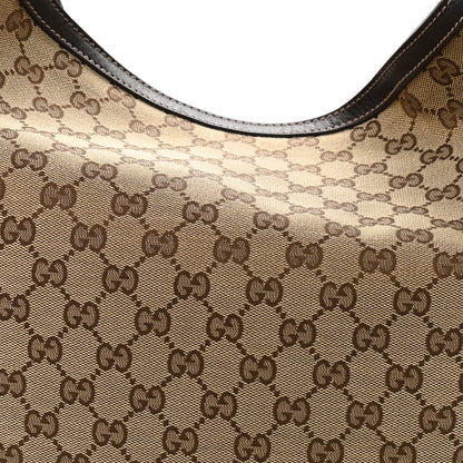Gucci Monogram Large Wave Hobo Dark Brown 8 of 10