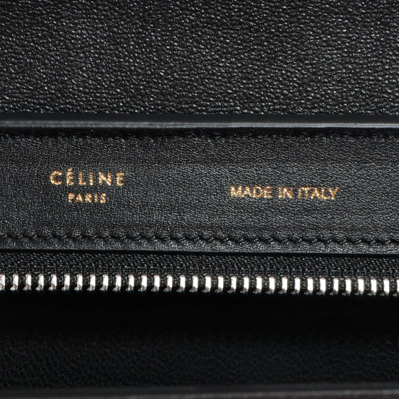 Celine Calfskin and Suede Small Tri-Color Trapeze Turquoise 6 of 8