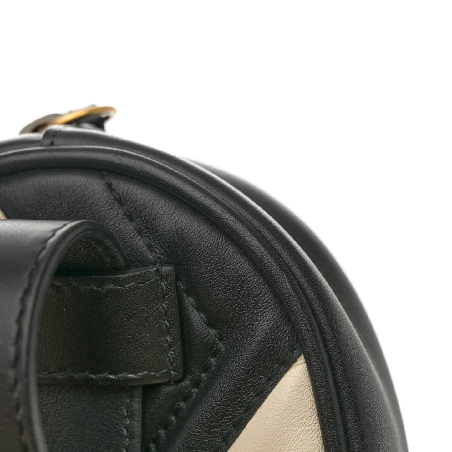 Calfskin Matelasse GG Marmont Belt Bag 85 34 Black White