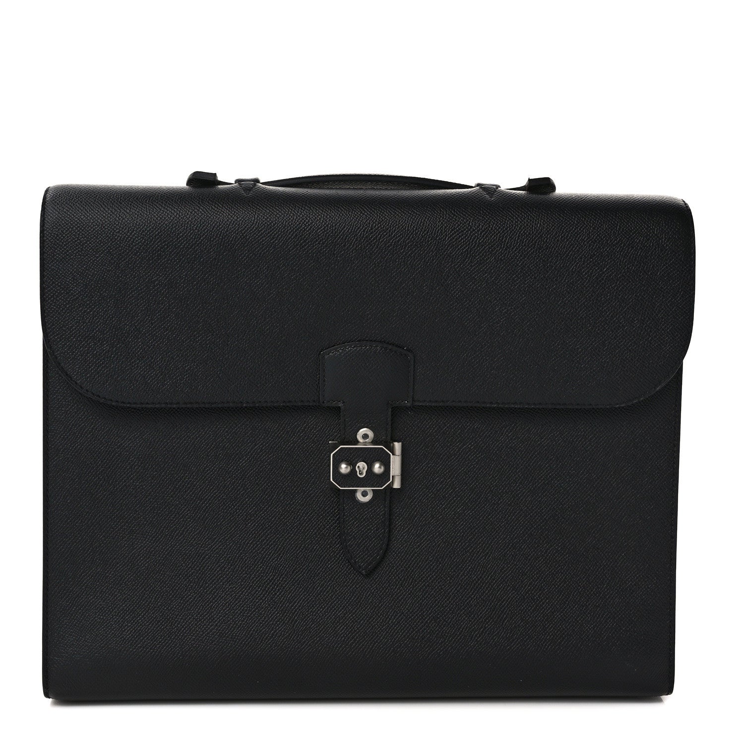 Hermes Epsom Sac A Depeches Light 1-37 Briefcase Black 1 of 12