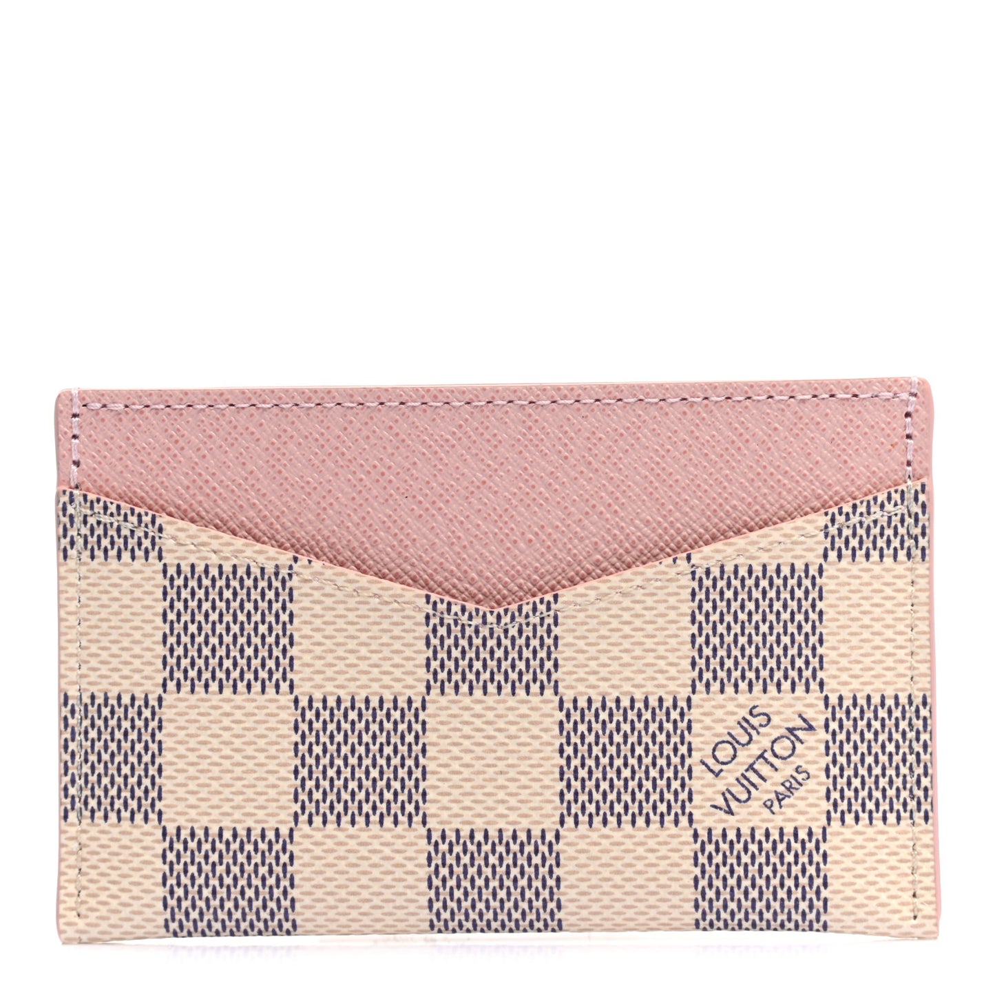 Damier Azur Daily Card Holder Rose Ballerine