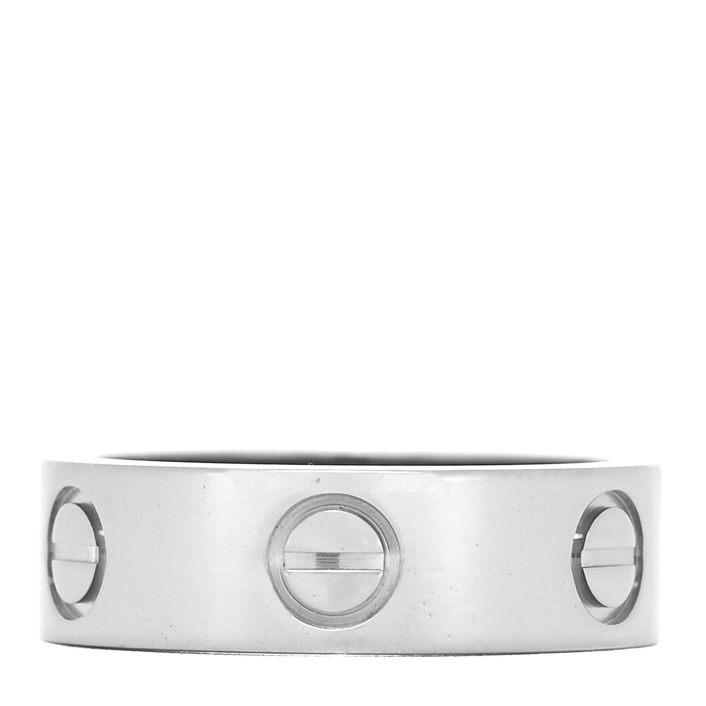 18K White Gold 5.5mm LOVE Ring 49 4.75