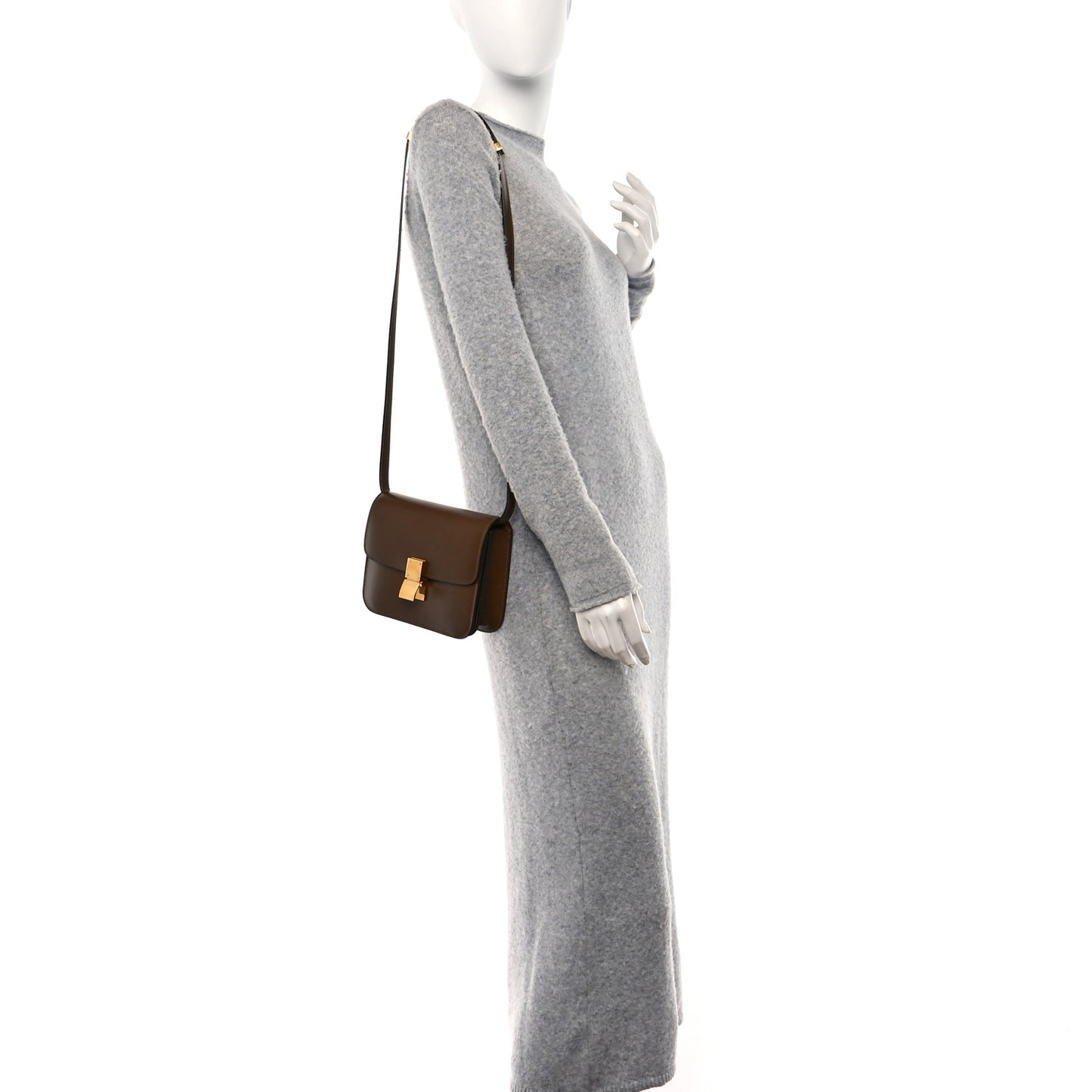 Box Calfskin Teen Classic Box Flap Bag Camel