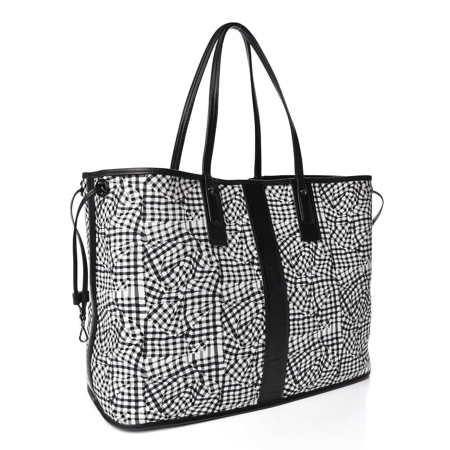 MCM Visetos Large Liz Reversible Shopper Tote Black 5 of 22