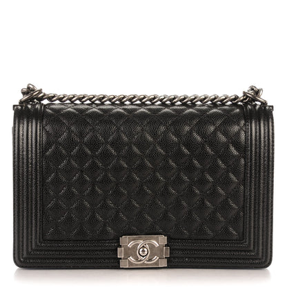 Chanel Caviar Quilted New Medium Boy Flap Black 1 of 7