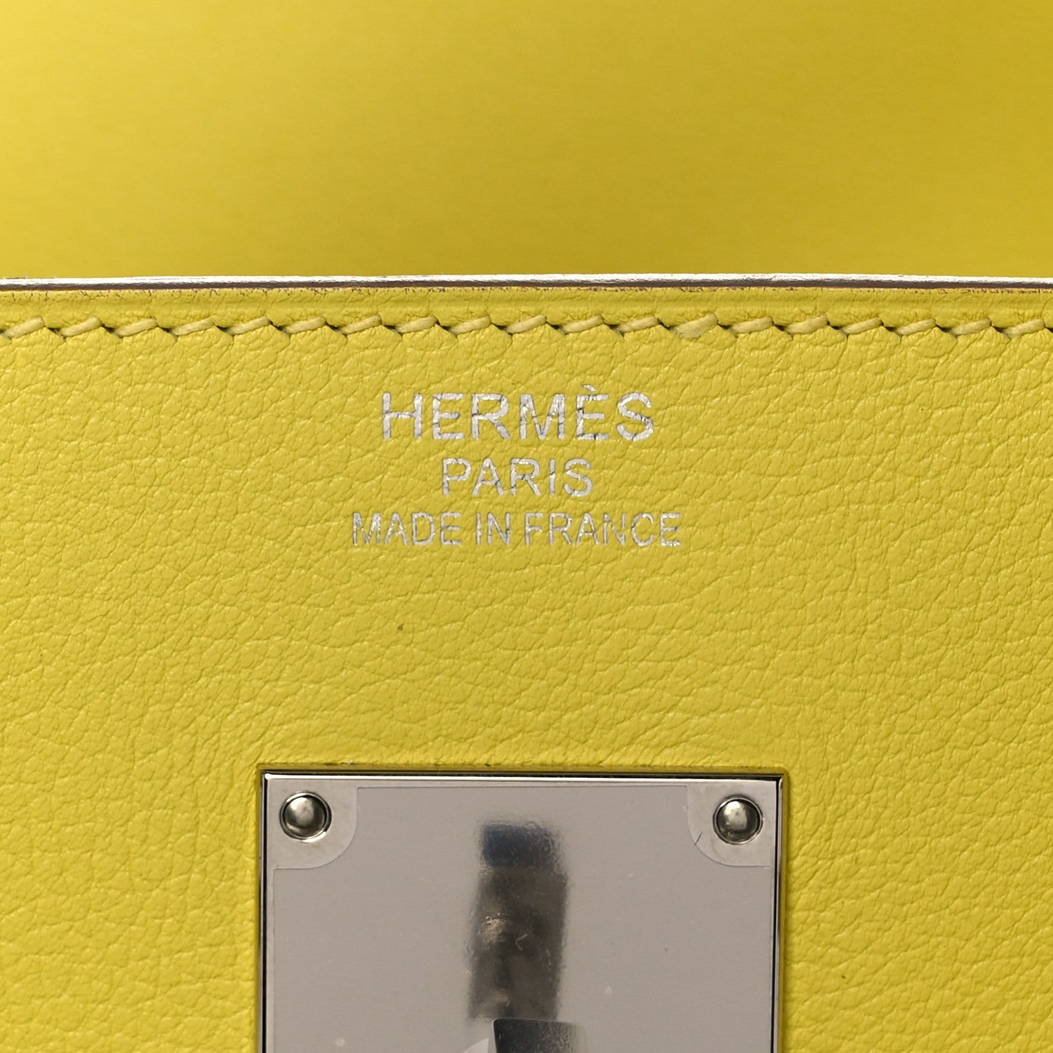 Hermes Toile De Camp Evercolor HAC Birkin 40 Ficelle Lime 5 of 11