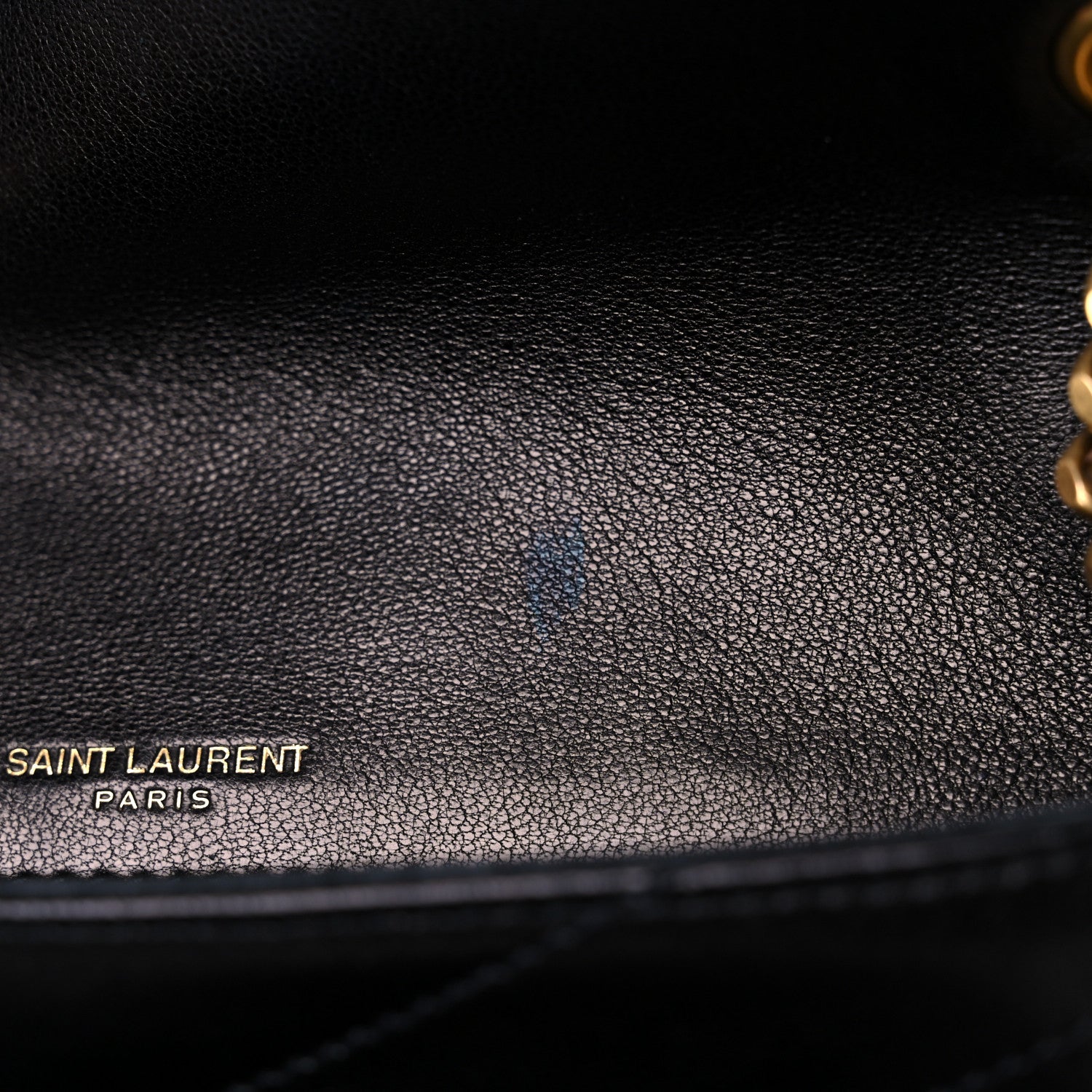 Saint Laurent Lambskin Matelasse Monogram Baby Niki Chain Satchel Black 9 of 11