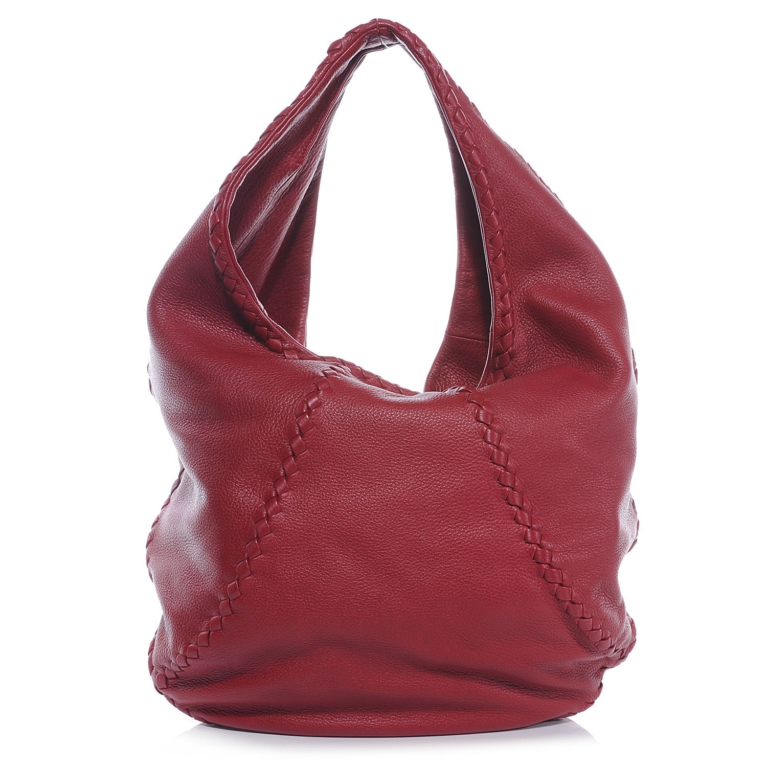 Bottega Veneta Cervo Deerskin Hobo Red 1 of 7