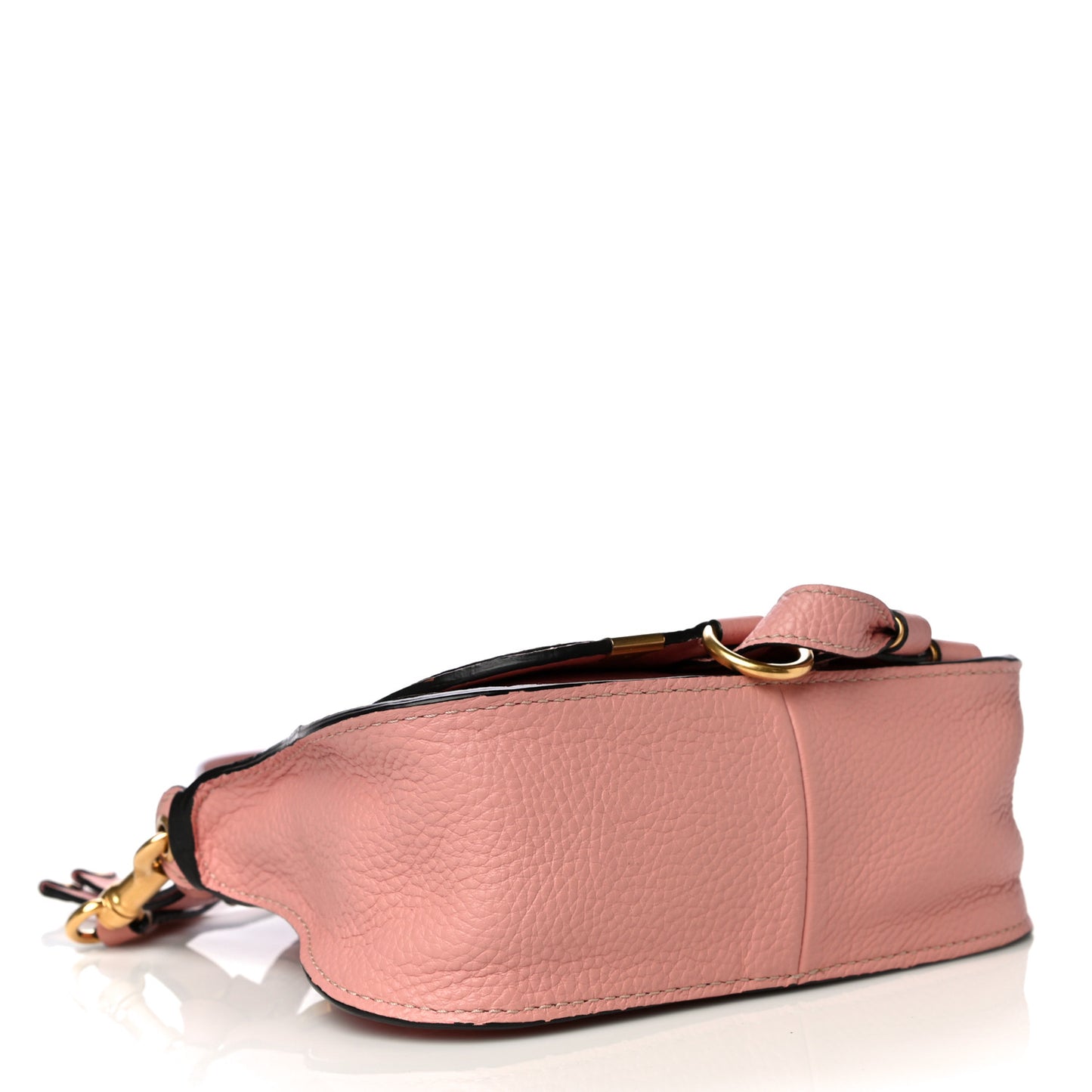 Calfskin Baby Marcie Satchel Fallow Pink
