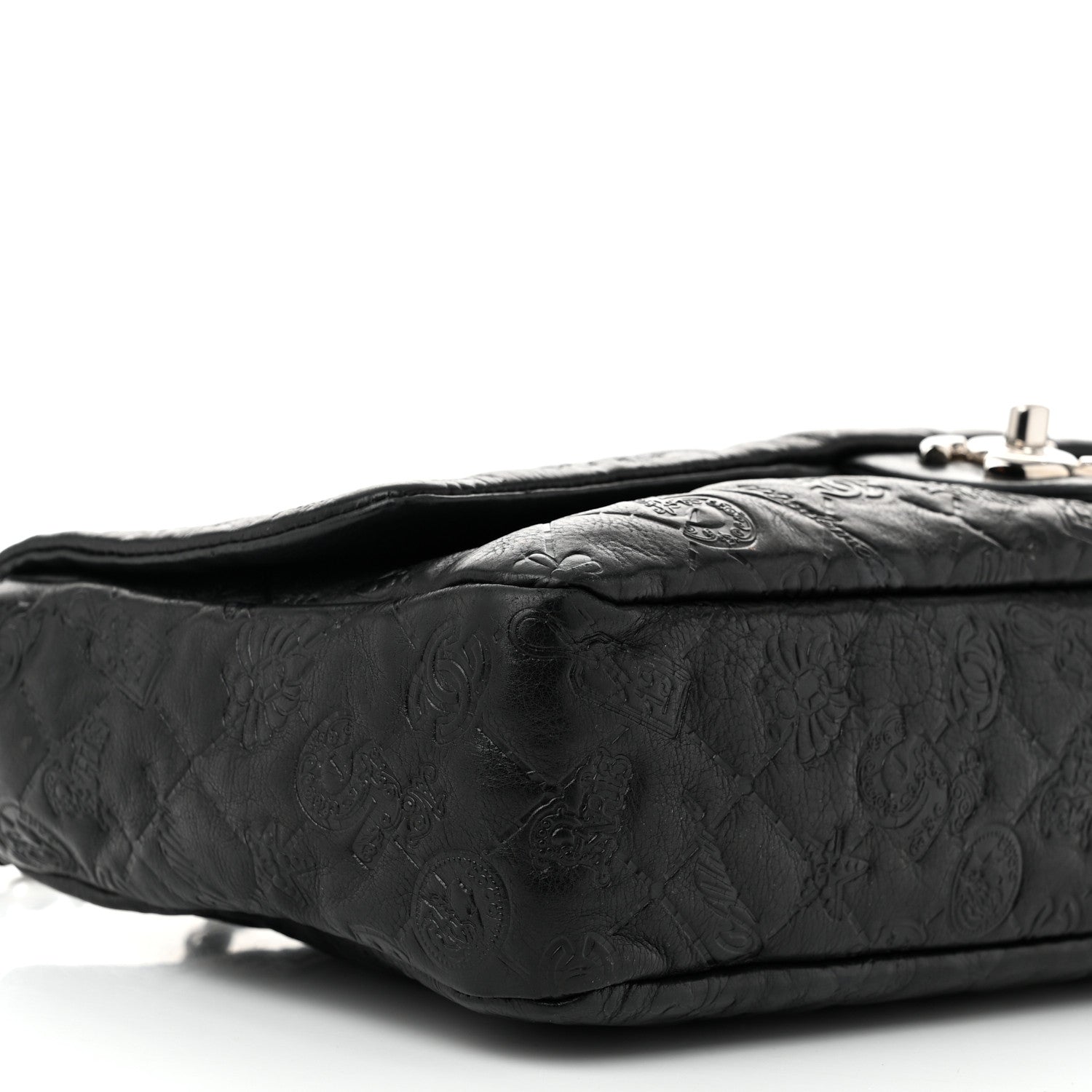 Chanel Calfskin Embossed Large Lucky Symbols Flap Black 9 of 10