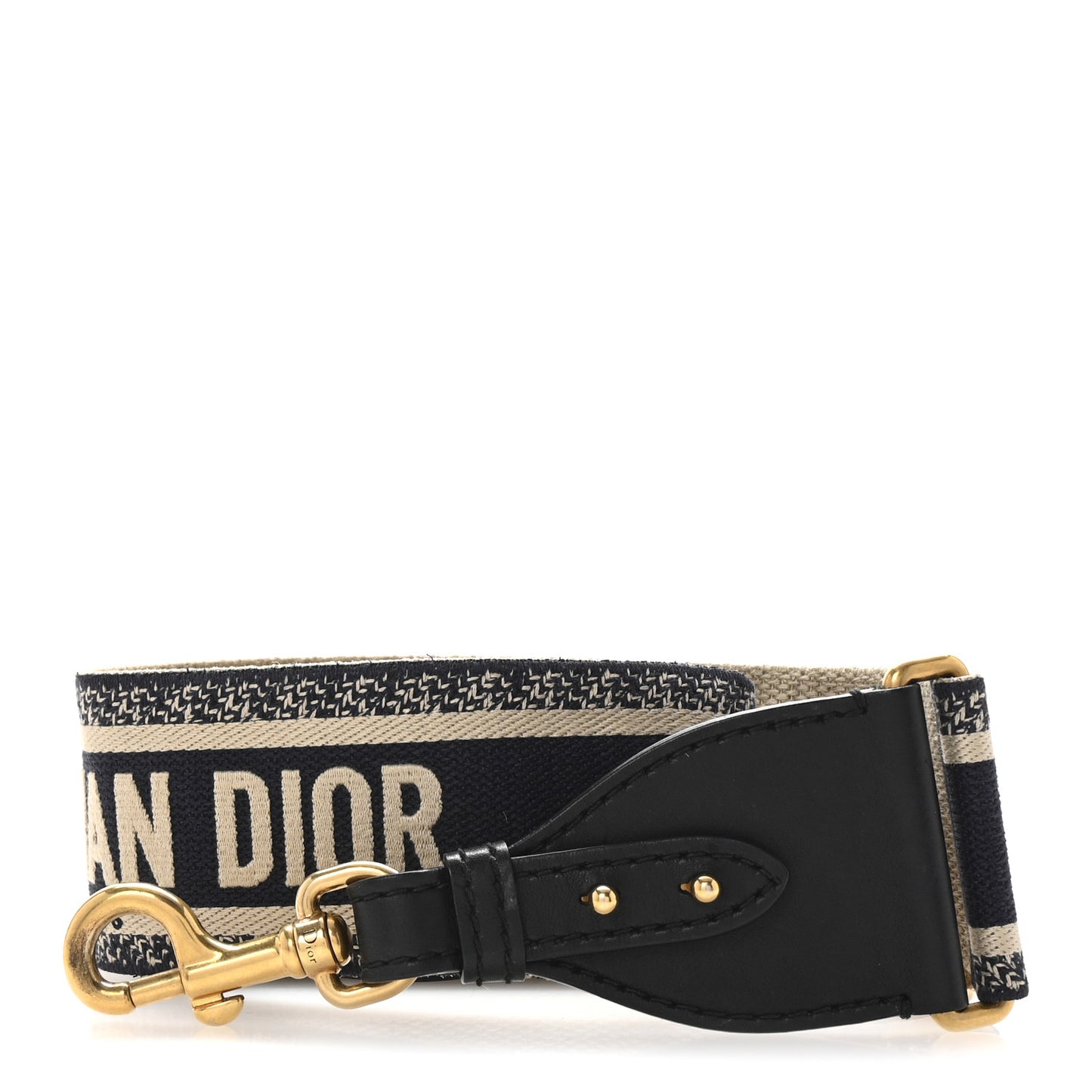 Canvas Embroidered Shoulder Strap Blue