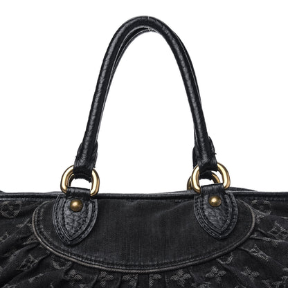 Louis Vuitton Denim Neo Cabby GM Black 26 of 31