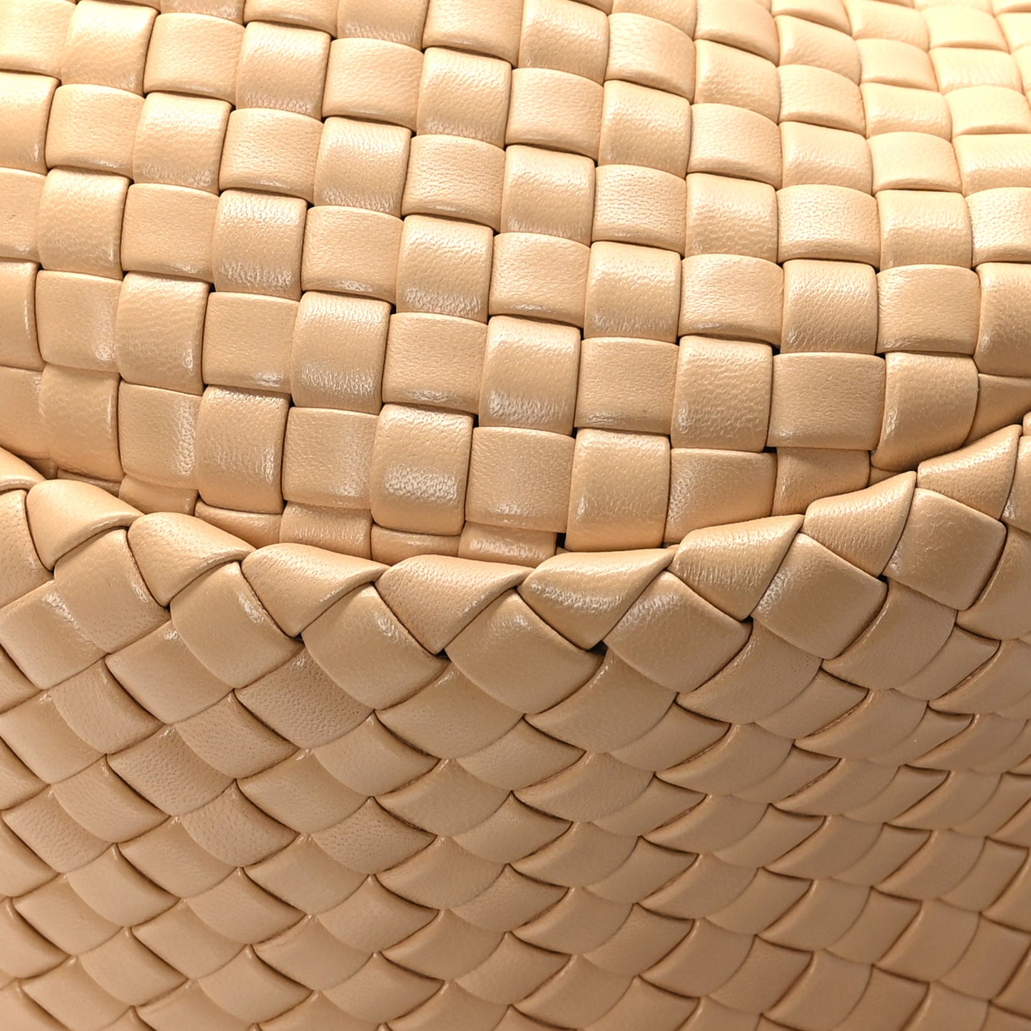 Lambskin Intrecciato Padded Jodie Almond