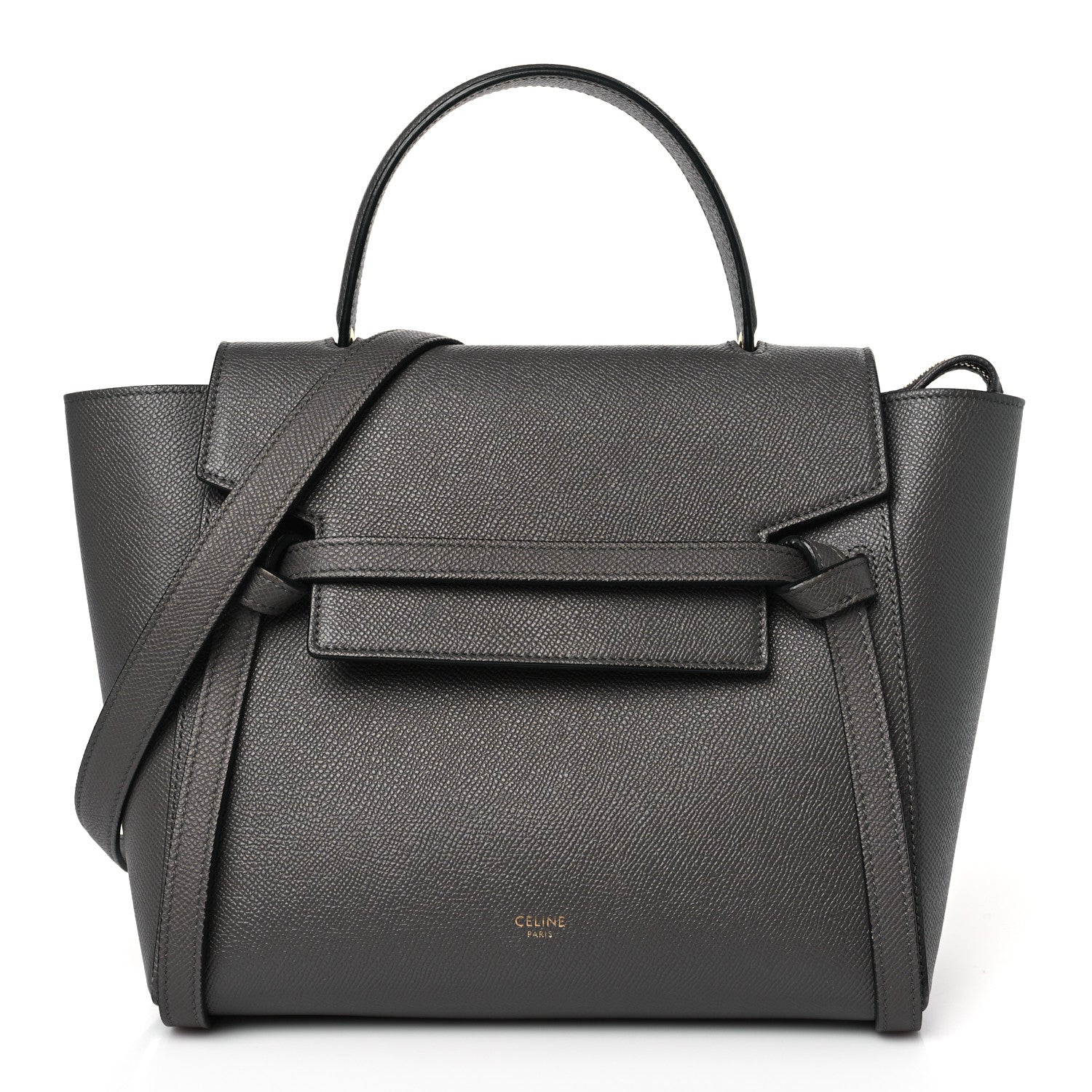 Celine Grained Calfskin Micro Belt Bag Grey 1 of 9