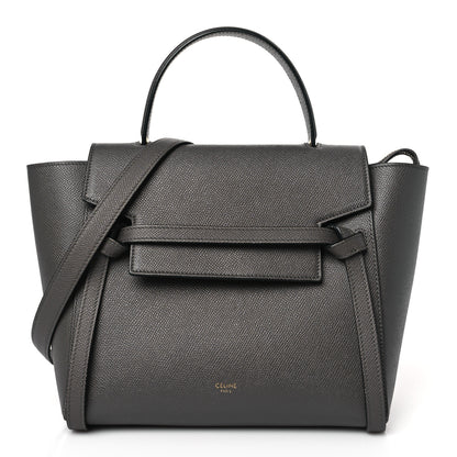 Celine Grained Calfskin Micro Belt Bag Grey 1 of 9