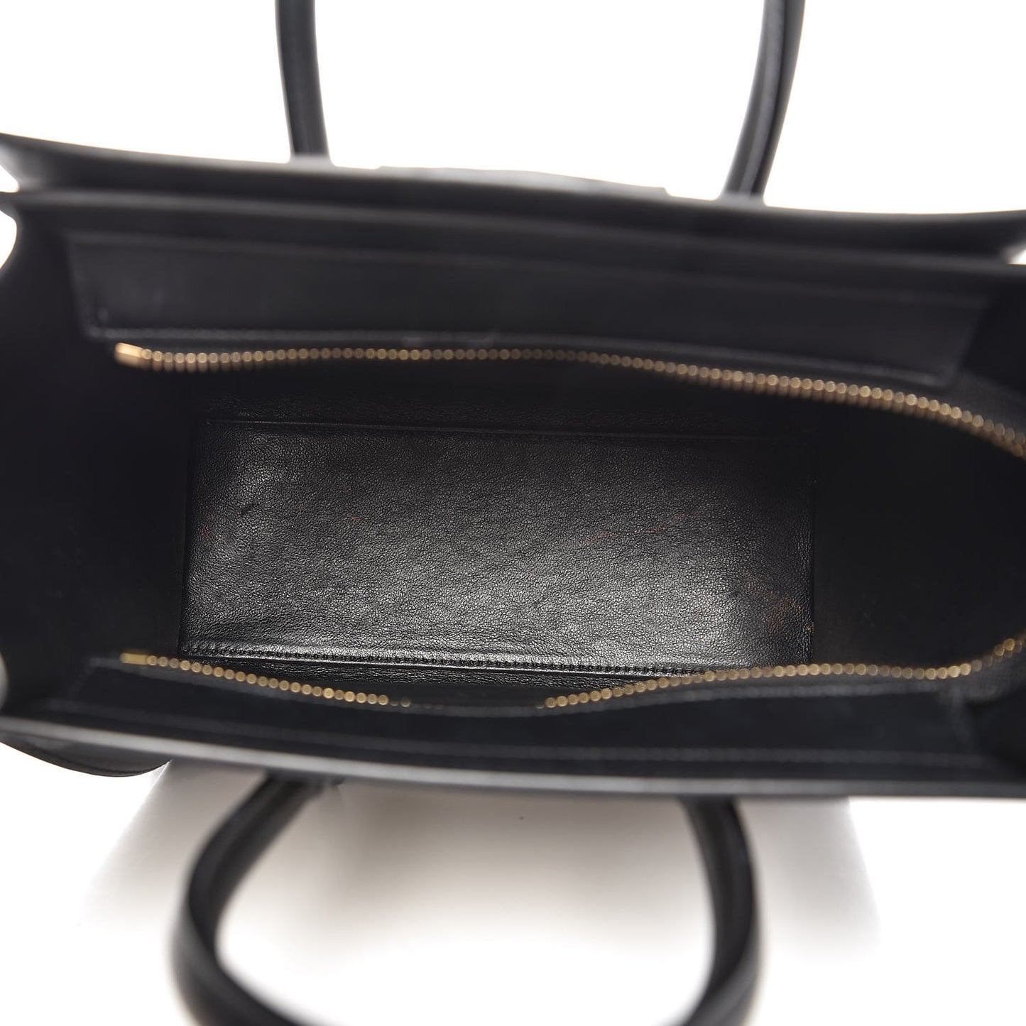 Bullhide Calfskin Nubuck Bi-Color Nano Luggage Black White