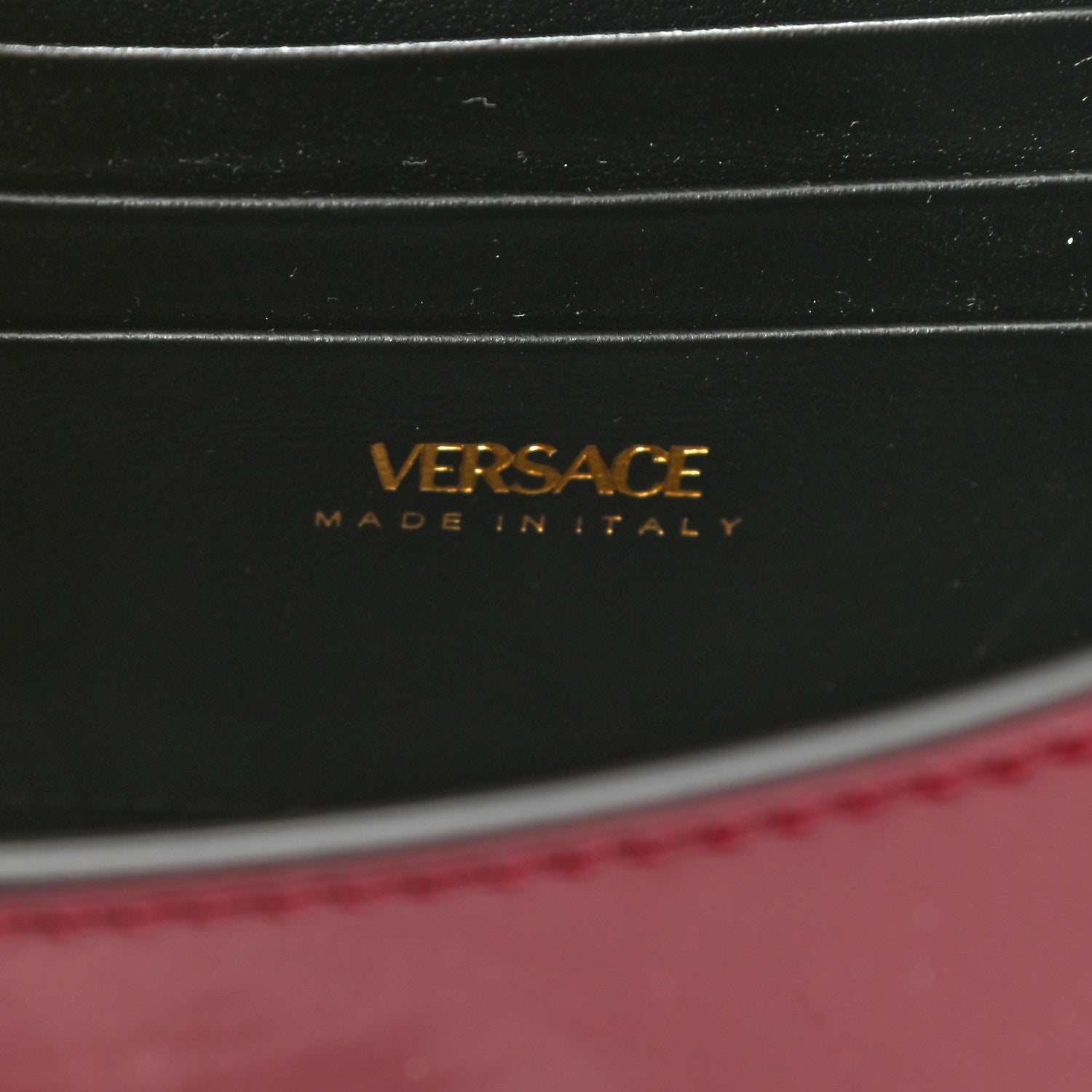 Versace Patent Mini La Medusa Bag Claret 6 of 7