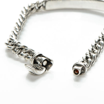 David Yurman Sterling Silver Pave Diamond 6mm Petite ID Bracelet 7 of 7