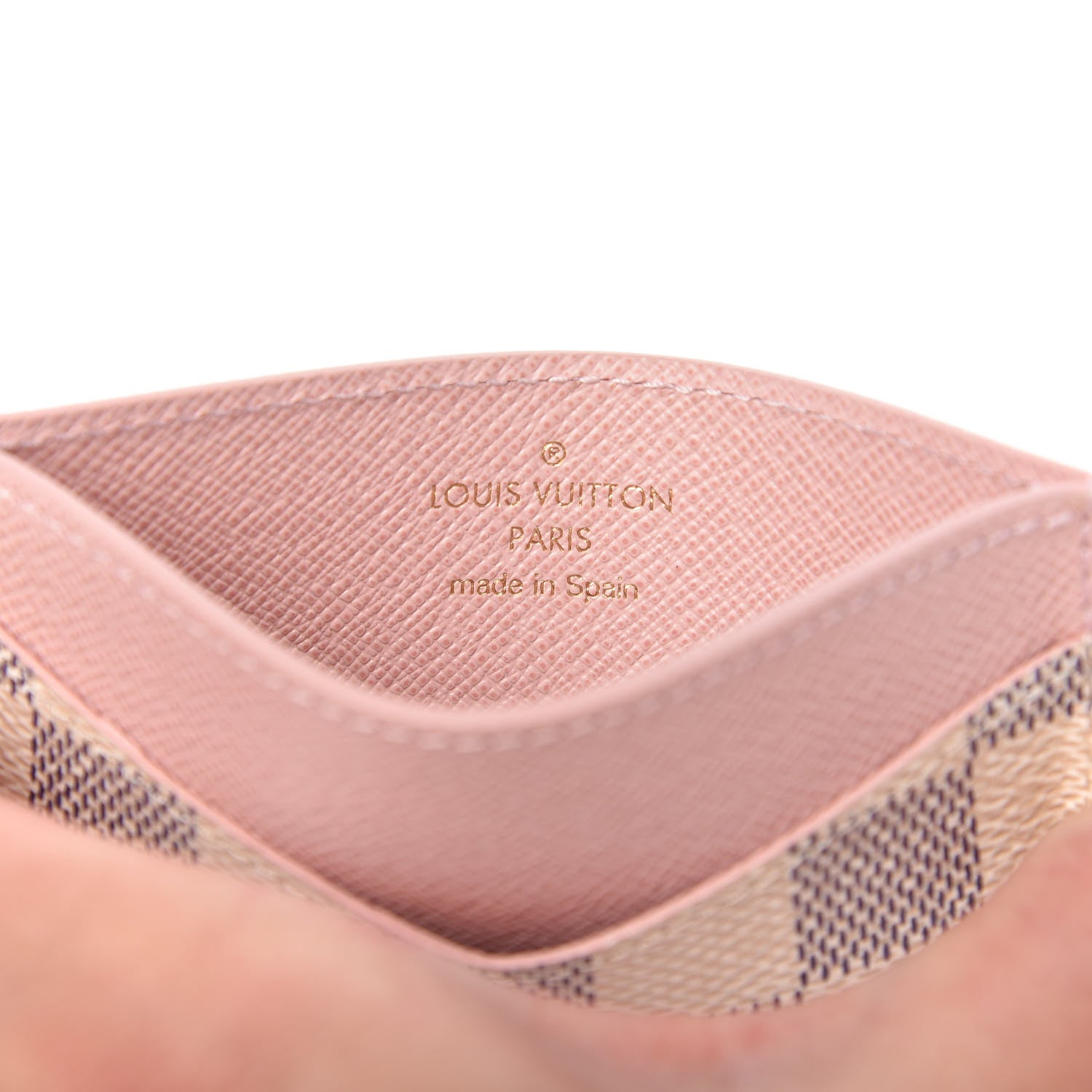 Louis Vuitton Damier Azur Daily Card Holder Rose Ballerine 6 of 8