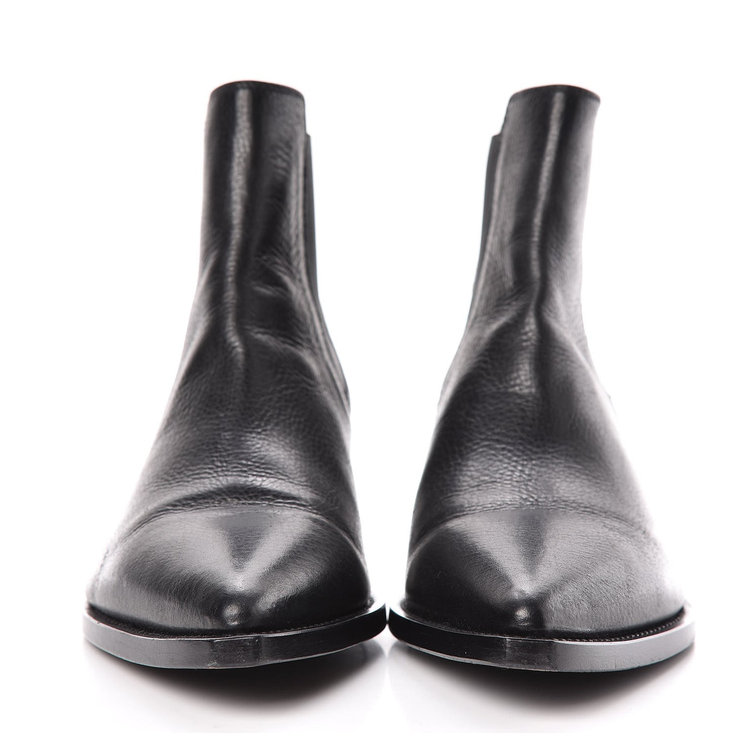 Calfskin Theo 40 Ankle Boots 44.5 Black