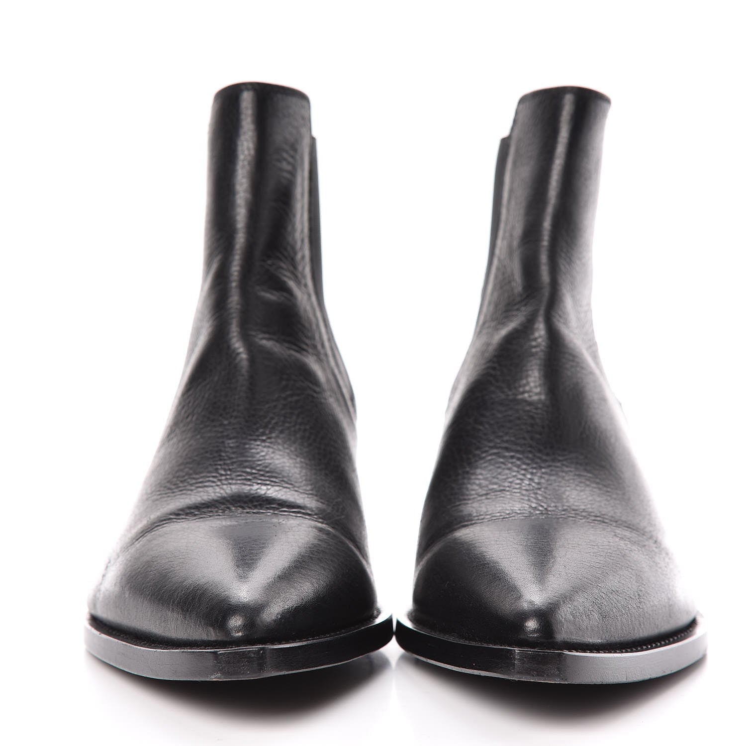 Saint Laurent Calfskin Theo 40 Ankle Boots 44.5 Black 2 of 15