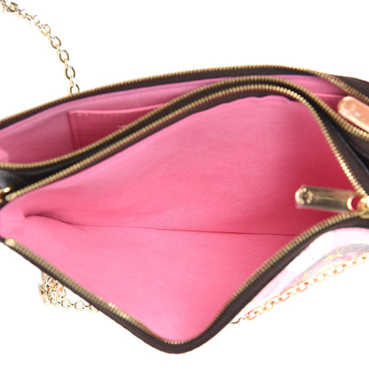 Louis Vuitton Monogram 2019 Christmas Animation Double Zip Pochette 5 of 12