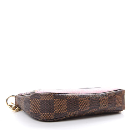Louis Vuitton Damier Ebene 2019 Christmas Animation Mini Pochette Accessories Red 4 of 10