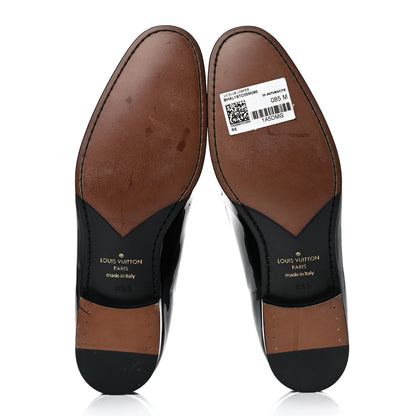 Louis Vuitton Patent Monogram Mens Club Loafers 8.5 Anthracite 5 of 16