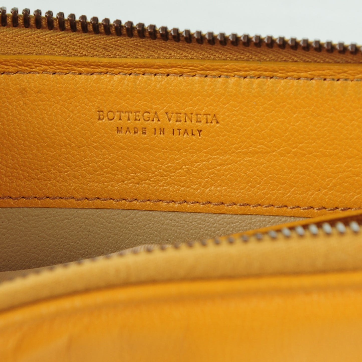Nappa Intrecciato Bi-Color Zip Around Wallet