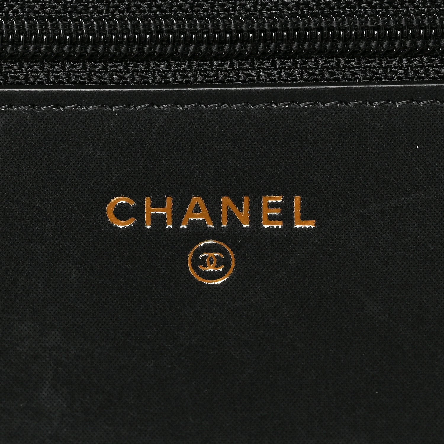 Chanel Snakeskin Iridescent Calfskin Wallet On Chain WOC Gold Black 6 of 8