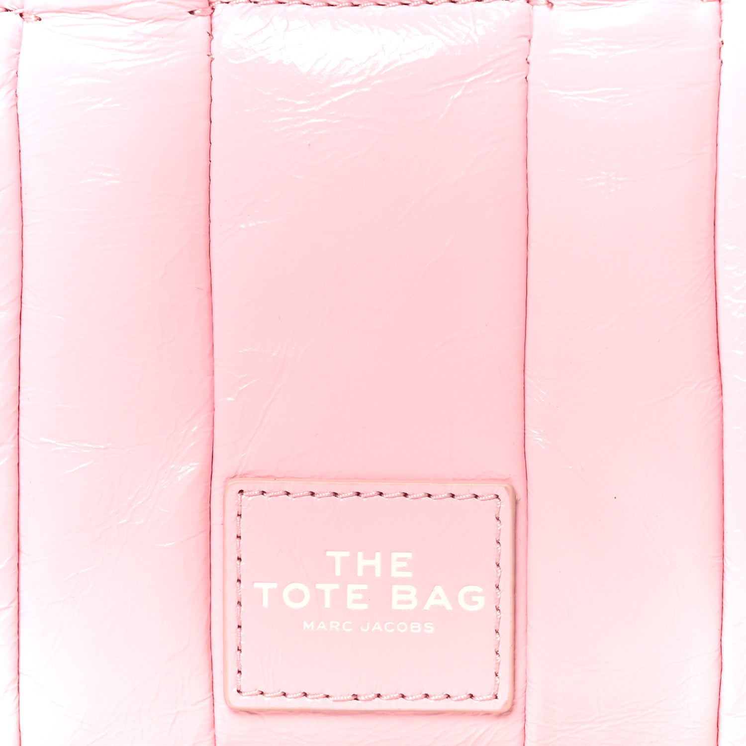 Marc Jacobs Shiny Crinkled Calfskin Mini The Tote Bag Pink 8 of 10