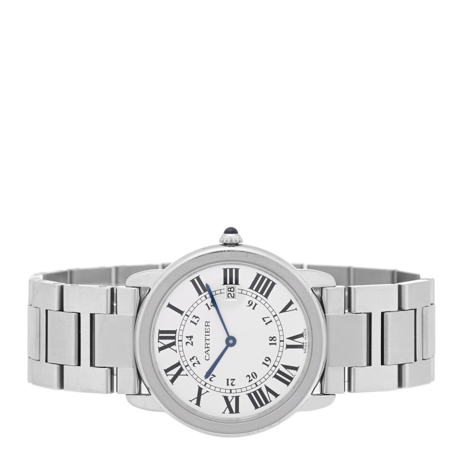 Cartier Stainless Steel 36mm Ronde Solo Quartz Watch 2 of 5