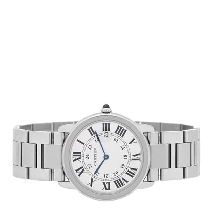 Cartier Stainless Steel 36mm Ronde Solo Quartz Watch 2 of 5