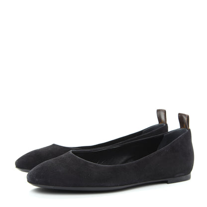 Louis Vuitton Suede Monogram Uniformes Ballet Flats 39 Black 3 of 10