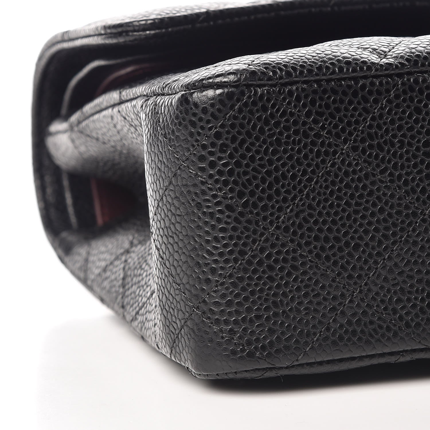 Chanel Caviar Quilted Medium Double Flap Black 8 of 10