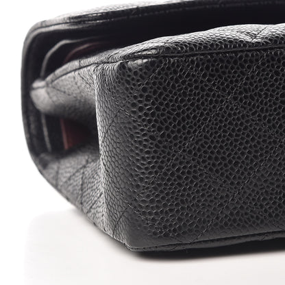Chanel Caviar Quilted Medium Double Flap Black 8 of 10