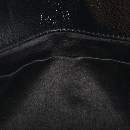 Saint Laurent Textured Patent Monogram Large Belle De Jour Clutch Black 6 of 7
