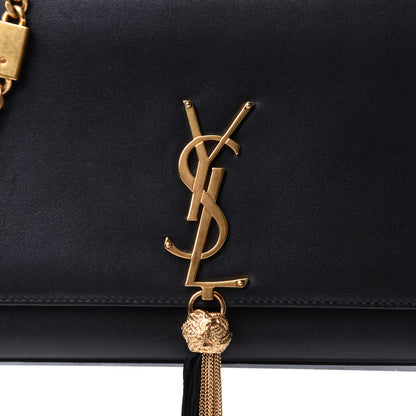 Saint Laurent Smooth Calfskin Medium Classic Monogram Kate Tassel Satchel Black 7 of 10