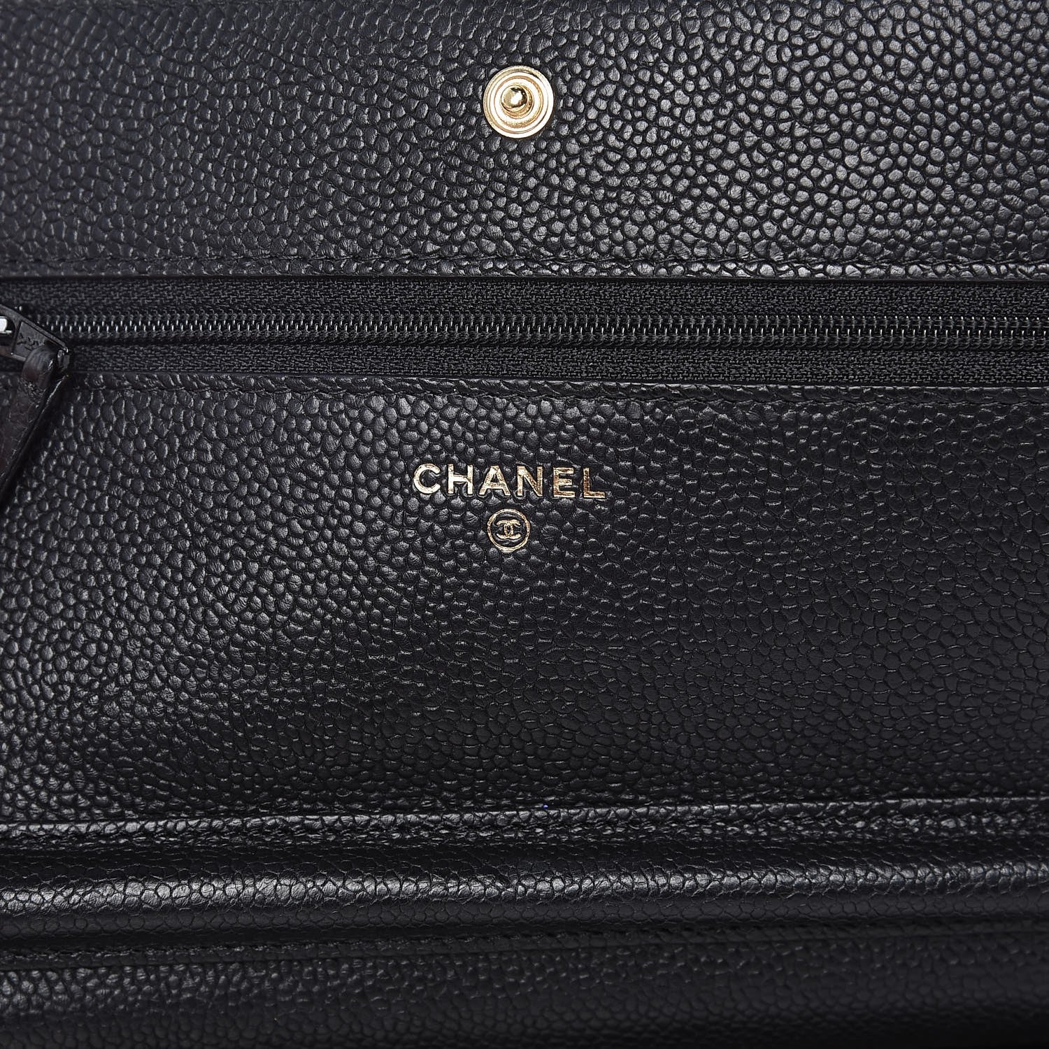Chanel Caviar Quilted Boy Wallet On Chain WOC Black 6 of 10