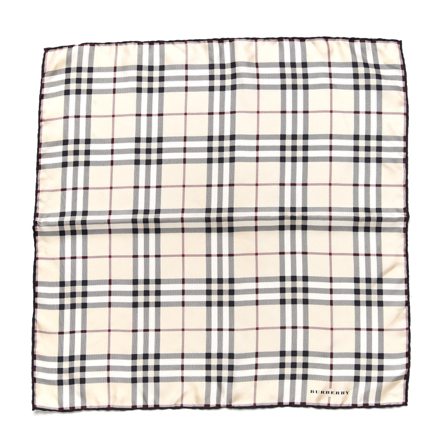 Burberry Silk House Check Scarf Black 1 of 5