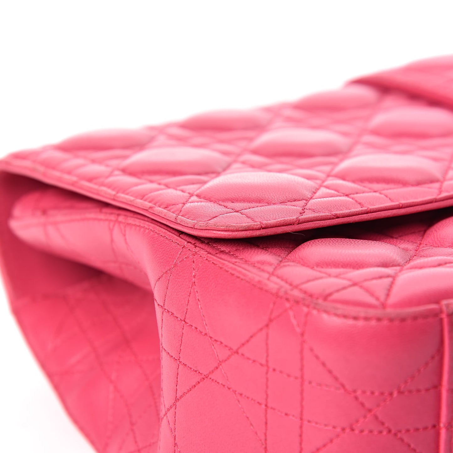 Lambskin Cannage Large Miss Dior Flap Pink