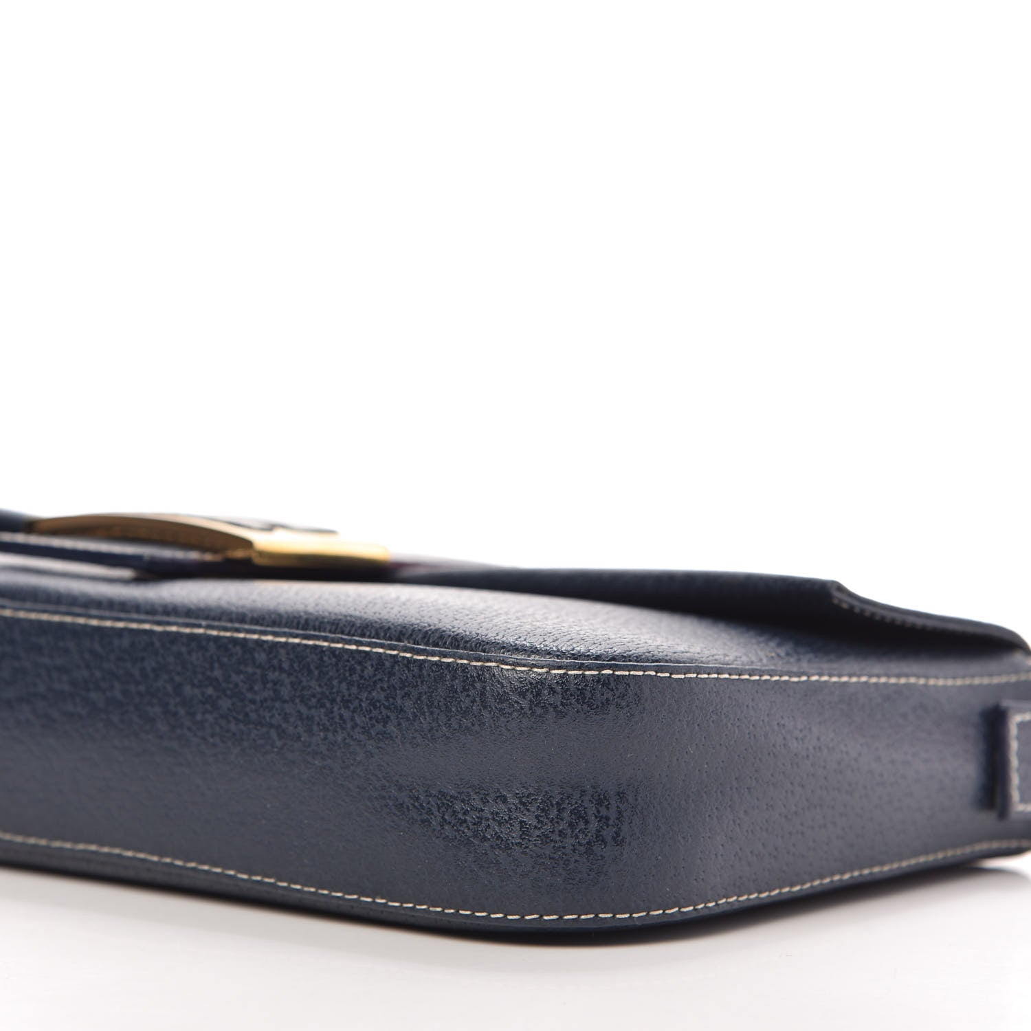 Fendi Boarskin Baguette Navy Blue 7 of 11